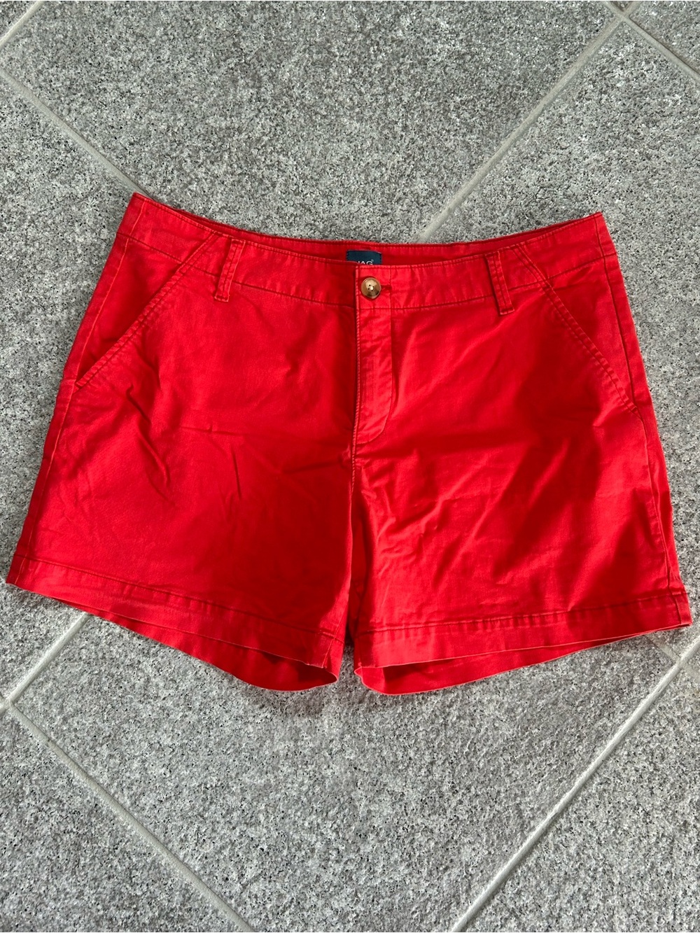 JAG Chino Red Cotton Short Sz 16 EUC